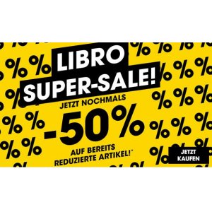 Libro Super Sale – 50 % Extra-Rabatt auf ausgewählte reduzierte Artikel