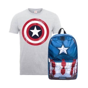Captain America T-Shirt & Rucksack inkl. Versand um 19,48€ statt 38,28€