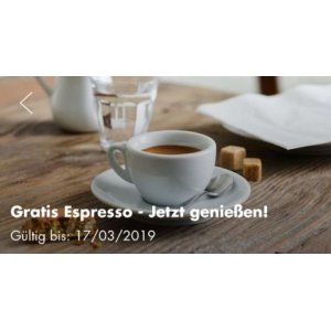 GRATIS Espresso an Shell Tankstellen – Shell App (bis 17.03.)