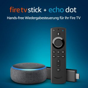 Fire TV Stick mit Alexa + Echo Dot (3. Gen) um 49,99€ statt 89,98 €