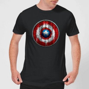 Captain America Wooden Shield T-Shirt um 10,99 € statt 16,99 €