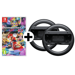 Nintendo Mario Kart 8 Deluxe + 2 Joy-Con Lenkräder um 50 € statt 59,45 €