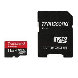 Transcend TS64GUSDU1 64 GB microSDXC Karte um 7,19 € statt 13,39 €