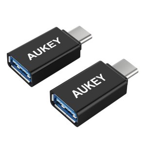 AUKEY USB C auf USB 3.0 A Adapter (2 Stück) um 4,89 € statt 6,89  €