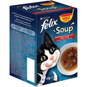 48 Packungen Felix Katzennassfutter Soup (48 g) um 5,63 € statt 23,92 €