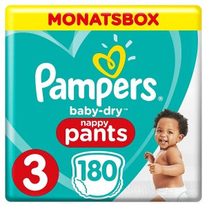 Pampers Baby-Dry Windeln 180 Stk Gr. 3 um 22,52 € statt 35,99 €