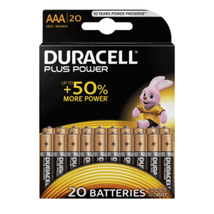 Duracell Plus Power AAA Batterien 20er Pack um 12 € statt 24,19 €