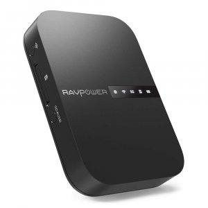 RAVPower Multifunktionsgerät (Filehub, Reise WiFi Router AC750, Kabelloser SD-Kartenleser) um 41,89 € statt 56,89 €