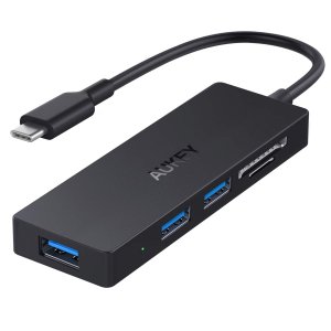 AUKEY USB C Hub (SD &Micro SD / 3c USB 3.0 Anschlüsse) um 9,99 €