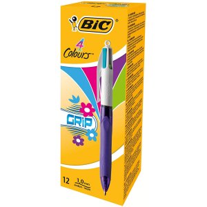 12x BIC 4-Farb-Druckkugelschreiber um 6,55 € statt 16,53 €
