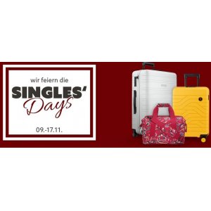 koffer-direkt.de Singles Day – bis zu 20% Rabatt + 5% bei Vorkasse!