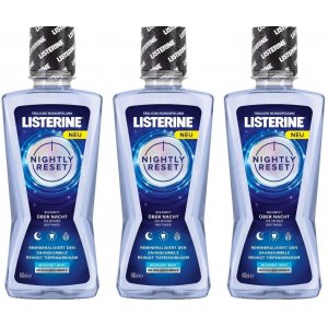 3x Listerine Nightly Reset Antibakterielle Mundspülung 400 ml um 4,85 €