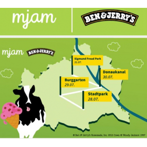 Ben&Jerrys Eis + mjam-Goodies GRATIS in Wien (bis 31.07.)