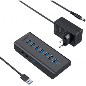 AUKEY USB 3.0 Hub (7 Ports mit Netzteil) um 20,79 € statt 25,99 €