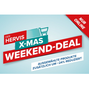 Hervis XMAS Weekend – 24% Rabatt auf ausgewählte Produkte