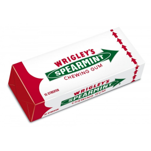 5x Wrigleys Spearmint (15 Streifen Kaugummi) um 3,26 €