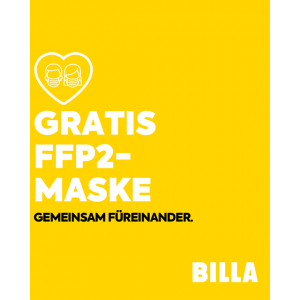 Billa/Merkur/Penny/Spar-Gruppe/Metro/Hofer – FFP2-Maske GRATIS