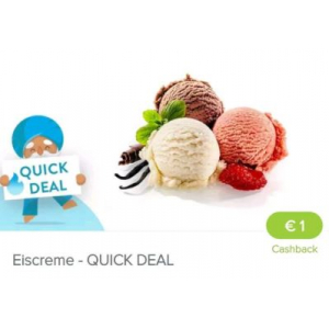 1€ Cashback auf Eiscreme (Marktguru App)