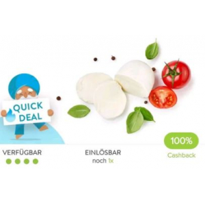 Mozzarella GRATIS kaufen mit Marktguru App (max. 1,50 €)