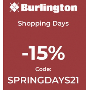 Burlington – 15% Rabatt auf reguläre Ware (MBW: 49 €) & gratis Versand