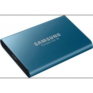 Samsung Portable SSD T5 blau 500GB, USB-C 3.1 um 44,99 € statt 76,60 €