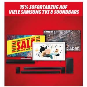 Media Markt – 15% Rabatt auf Samsung Soundbars & TVs