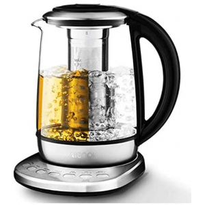 Aicook Glas Wasserkocher (1,7L, mit Temperatureinstellung, 2200W, Schnellkochfunktion, 120 Minuten Warmhalten) um 27,99 € statt 39,99 €