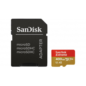 SanDisk Extreme microSDXC UHS-I 400 GB um 47,88 € statt 62,98 €
