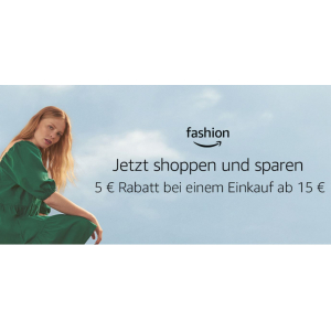 Amazon Fashion – 5€ Rabatt ab 15 € Einkaufswert