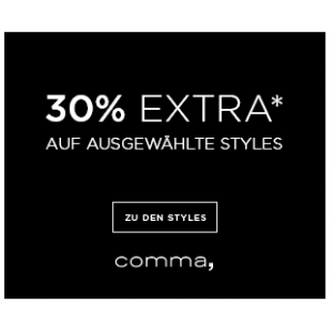 comma – 30% Extra-Rabatt auf ausgewählte Summer Styles