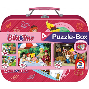 Schmidt Spiele Bibi und Tina Puzzle-Box (Metallkoffer) um 10,06 €