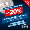 Hervis Late Night Shopping - 20% Rabatt auf Gore-Tex Artikel (ab 20€)