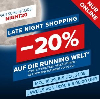 Hervis Late Night Shopping - 20% Rabatt auf Produkte der Running Welt (ab 20€)