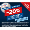 Hervis Late Night Shopping - 20% Rabatt auf SUPS (ab 50 €)