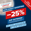 Hervis Late Night Shopping - 25% Rabatt auf Outdoorprodukte (ab 50 €)
