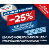 Hervis Late Night Shopping - 25% Rabatt auf Schuhe (ab 150 €)