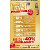 Interspar Golden Days - zB.: 20% Rabatt auf LEGO, uvm ... (gratis Versand ab 25€)